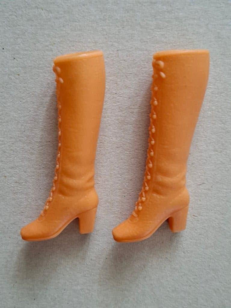 Vintage Barbie Taiwan laarzen jaren 70 / squishy boots, Ophalen of Verzenden, Gebruikt, Kleertjes