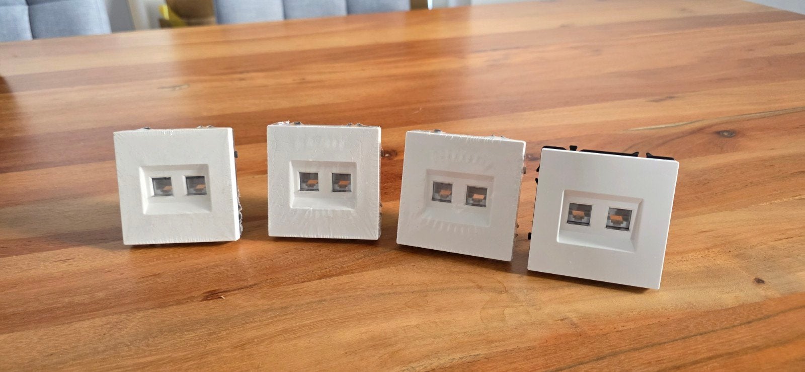 Cat64x dubbele UTP wandcontactdoos inbouw RJ145, Doe-het-zelf en Verbouw, Ophalen of Verzenden, Nieuw, Overige merken, Stopcontact