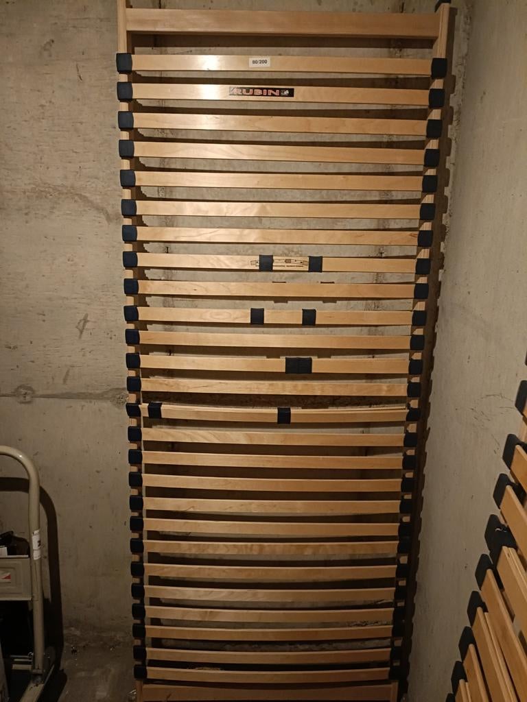 Lattenbodem 80x200 RUBIN, Huis en Inrichting, Slaapkamer | Bedden, Ophalen, Gebruikt, Eenpersoons, Wit