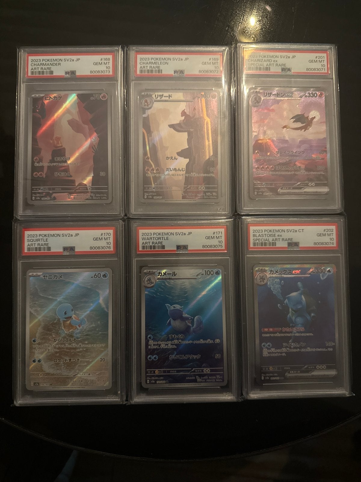 Unieke Sequentiële Set Pokémon Kaarten - PSA 10 Graded, Ophalen of Verzenden, Zo goed als nieuw, Meerdere kaarten