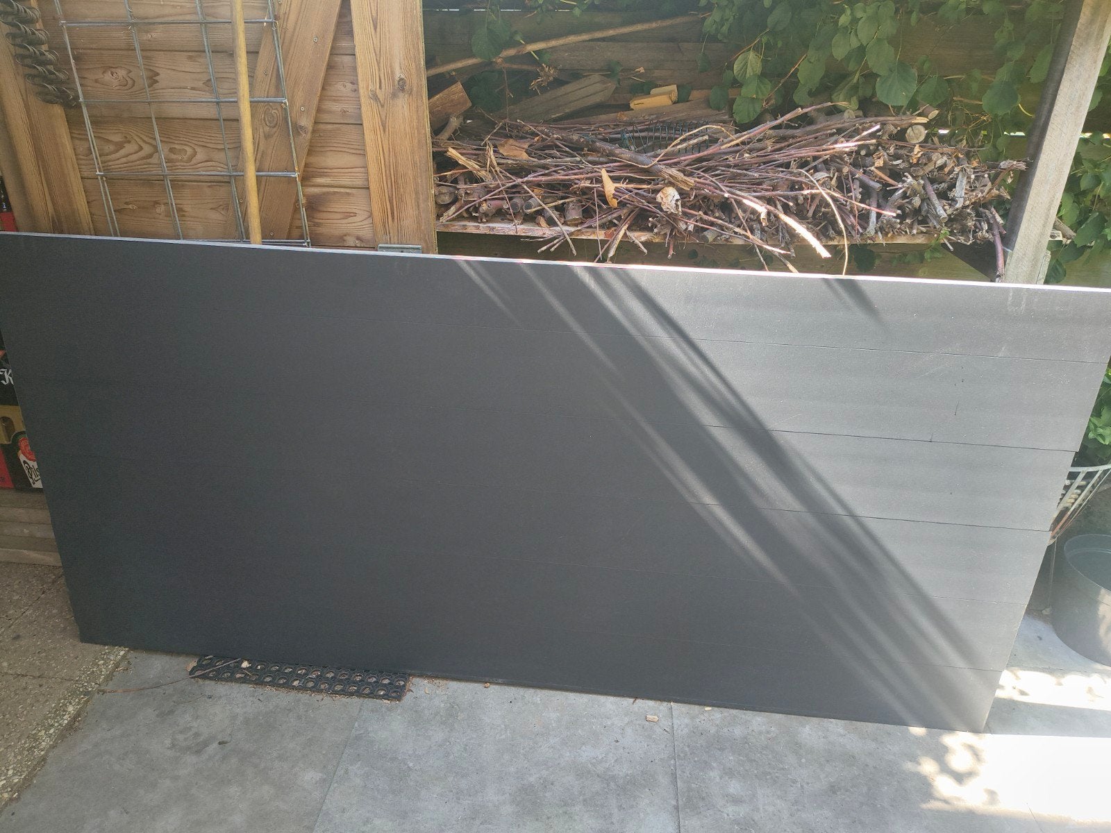 Aluminium gepoedercoate schuttingdelen / zijwand., Doe-het-zelf en Verbouw, Platen en Panelen, Ophalen