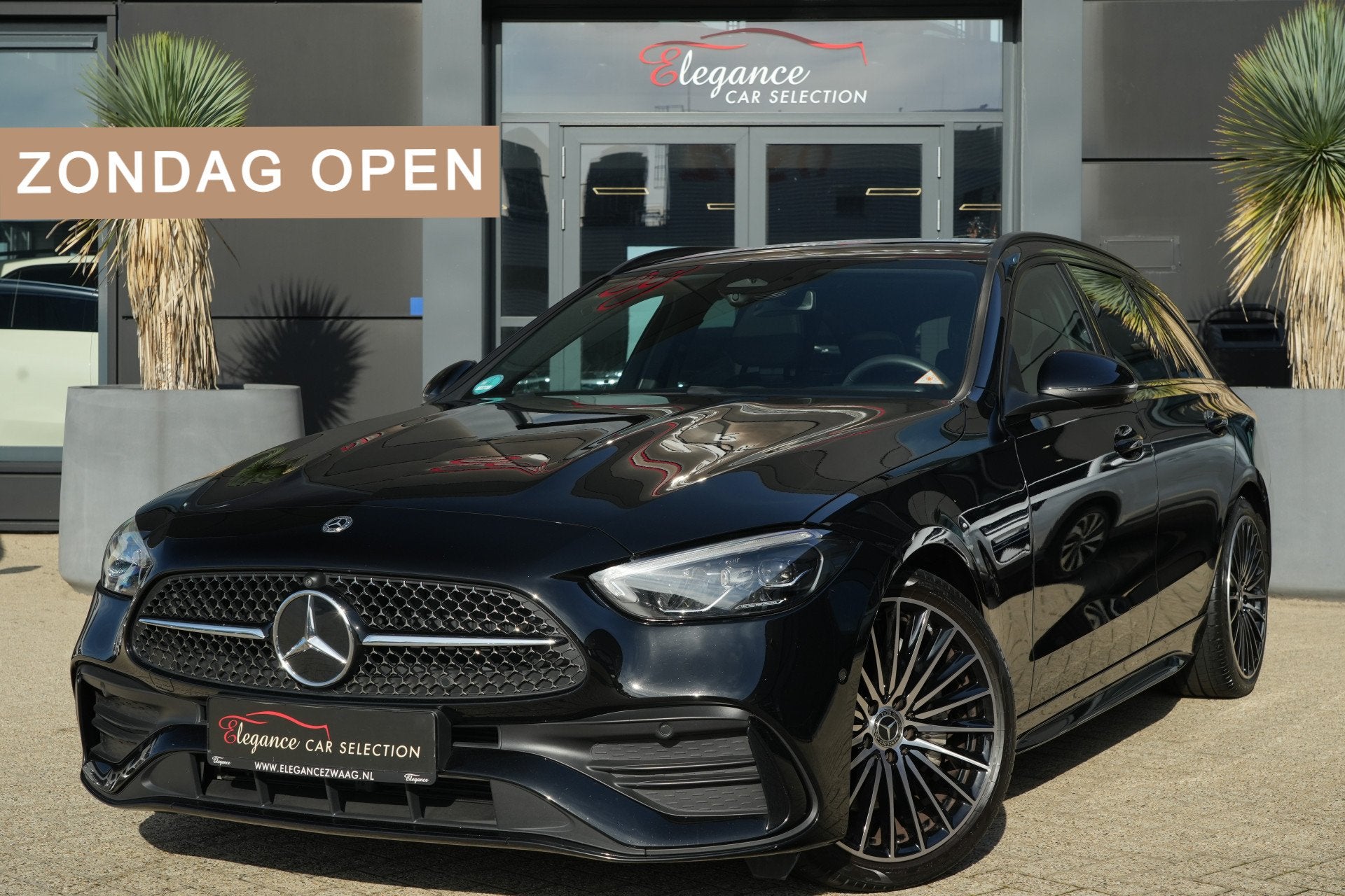 Mercedes-Benz C-Klasse Estate 200 AMG Line | 204 PK | Panora, Automaat, 4 cilinders, Zwart, Hybride Elektrisch/Benzine