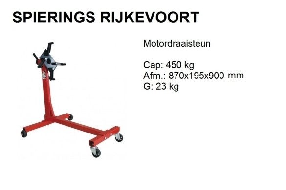 Motorsteun motorstaander voor revisie motorblok spierings, Niet ingevuld, Niet ingevuld, Nieuw, Ophalen of Verzenden