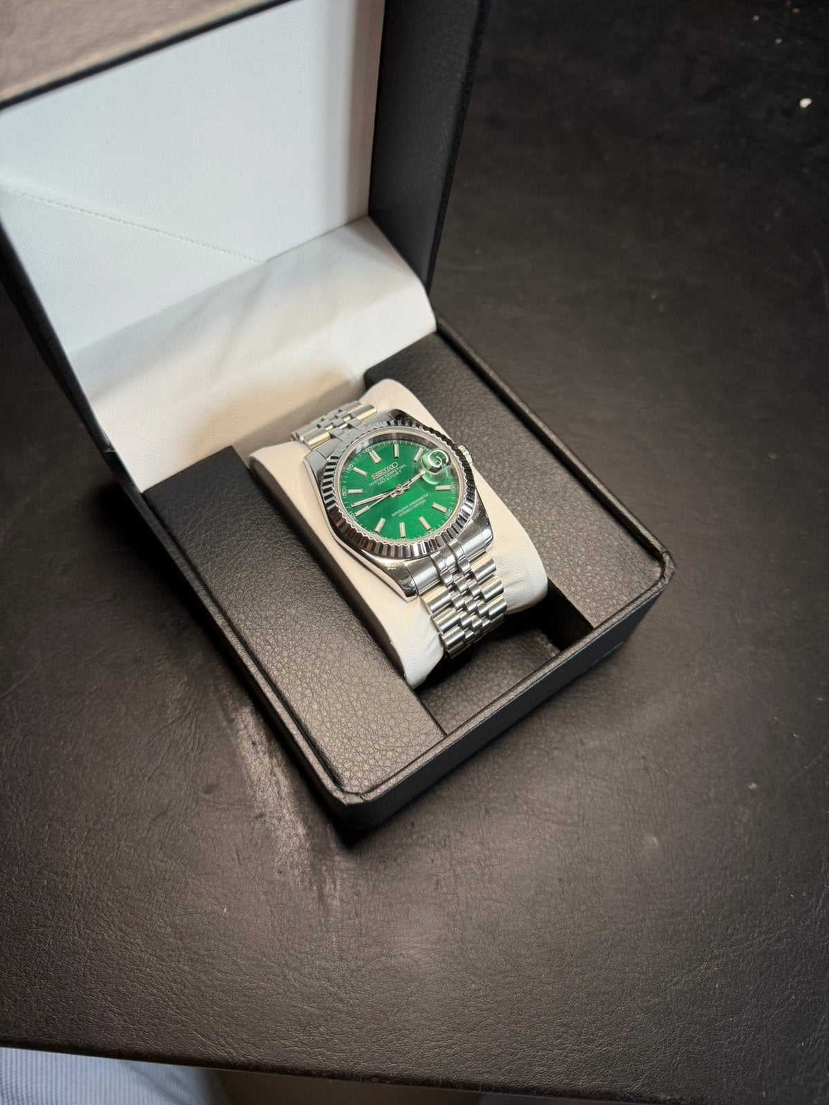 Automatisch seiko horloge 36mm, Staal, Polshorloge, Ophalen of Verzenden, Zo goed als nieuw