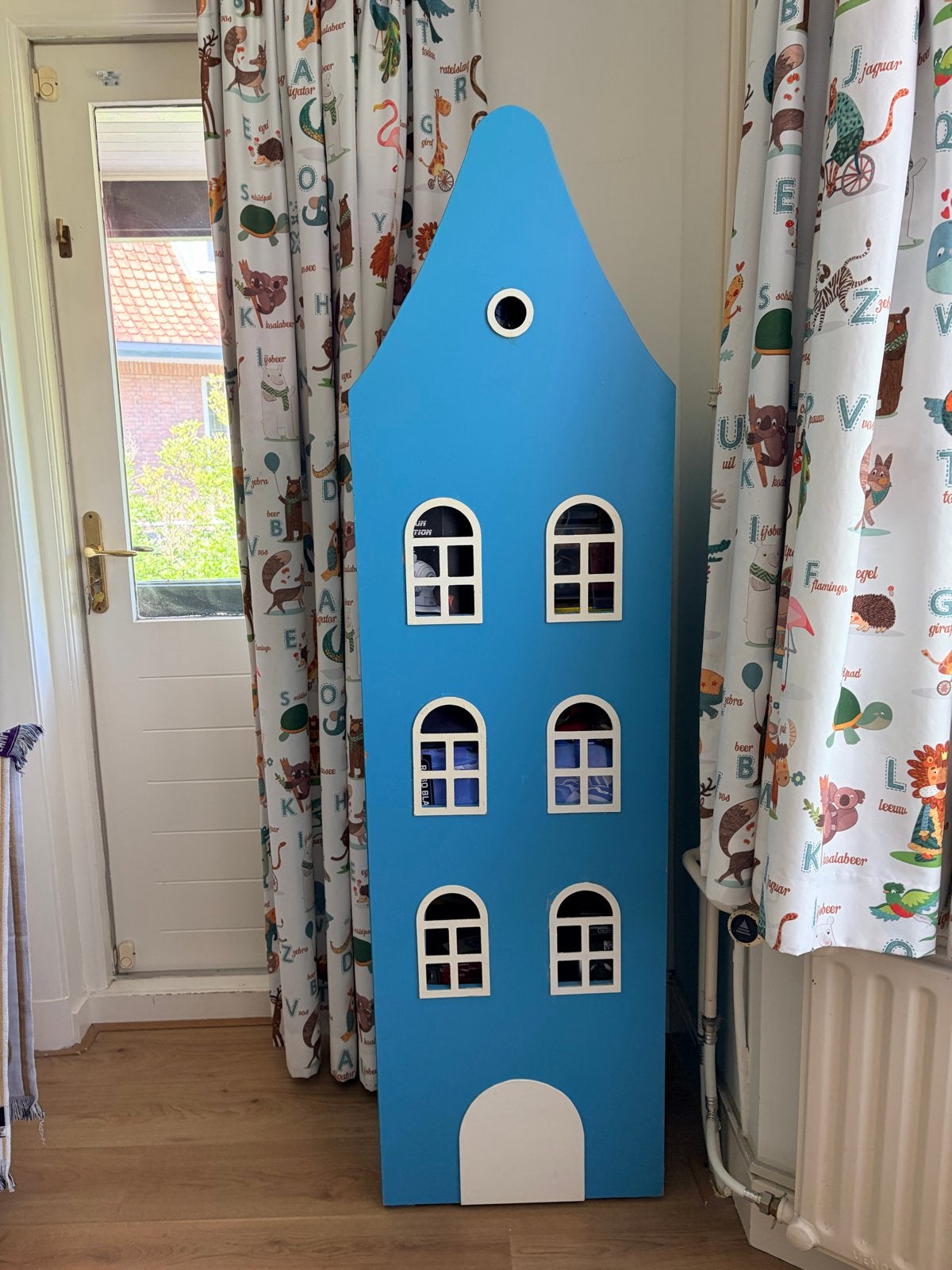 Unieke Huisjeskast - Speelse Opberger voor Kinderkamer, Ophalen, Gebruikt, 105 cm of meer, Minder dan 50 cm