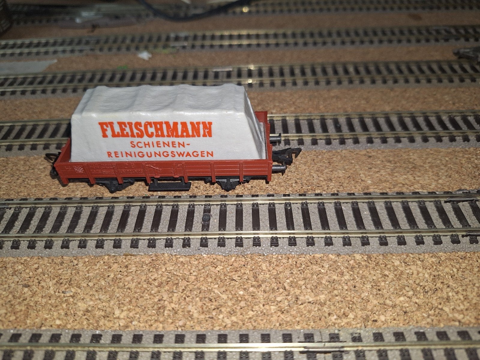 Fleischmann H0 Schienen-Reinigungswagen, Ophalen of Verzenden, Gebruikt, Wagon, Fleischmann