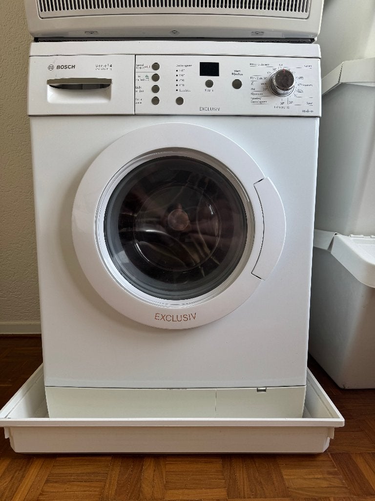 Wasmachine + droger (Bosch Serie 4 7kg + AEG Lavatherm 8000), Ophalen, Gebruikt, Minder dan 85 cm, Wolwasprogramma