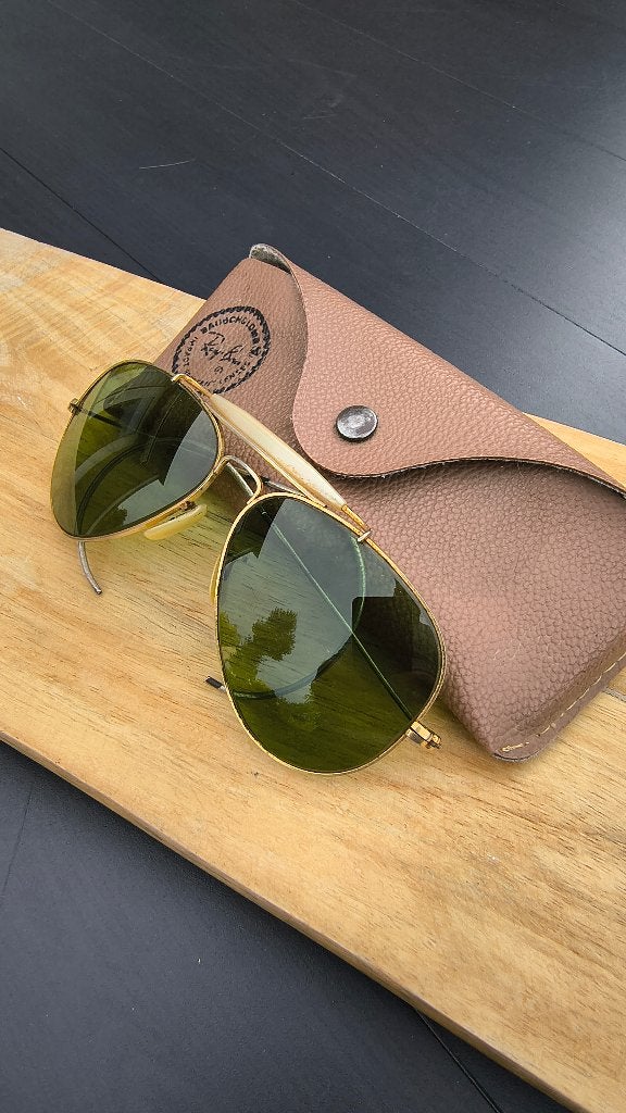 Vintage Ray-Ban B&L USA Outdoorsman LIC 58-14–Cable Temples, Sieraden, Tassen en Uiterlijk, Zonnebrillen en Brillen | Heren, Gebruikt