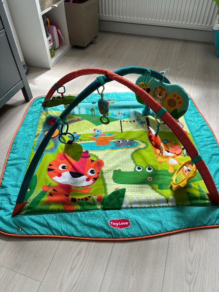 Tiny Love Speelkleed/ babygym met muziek en activiteiten, Kinderen en Baby's, Speelgoed | Babyspeelgoed, Ophalen, Zo goed als nieuw