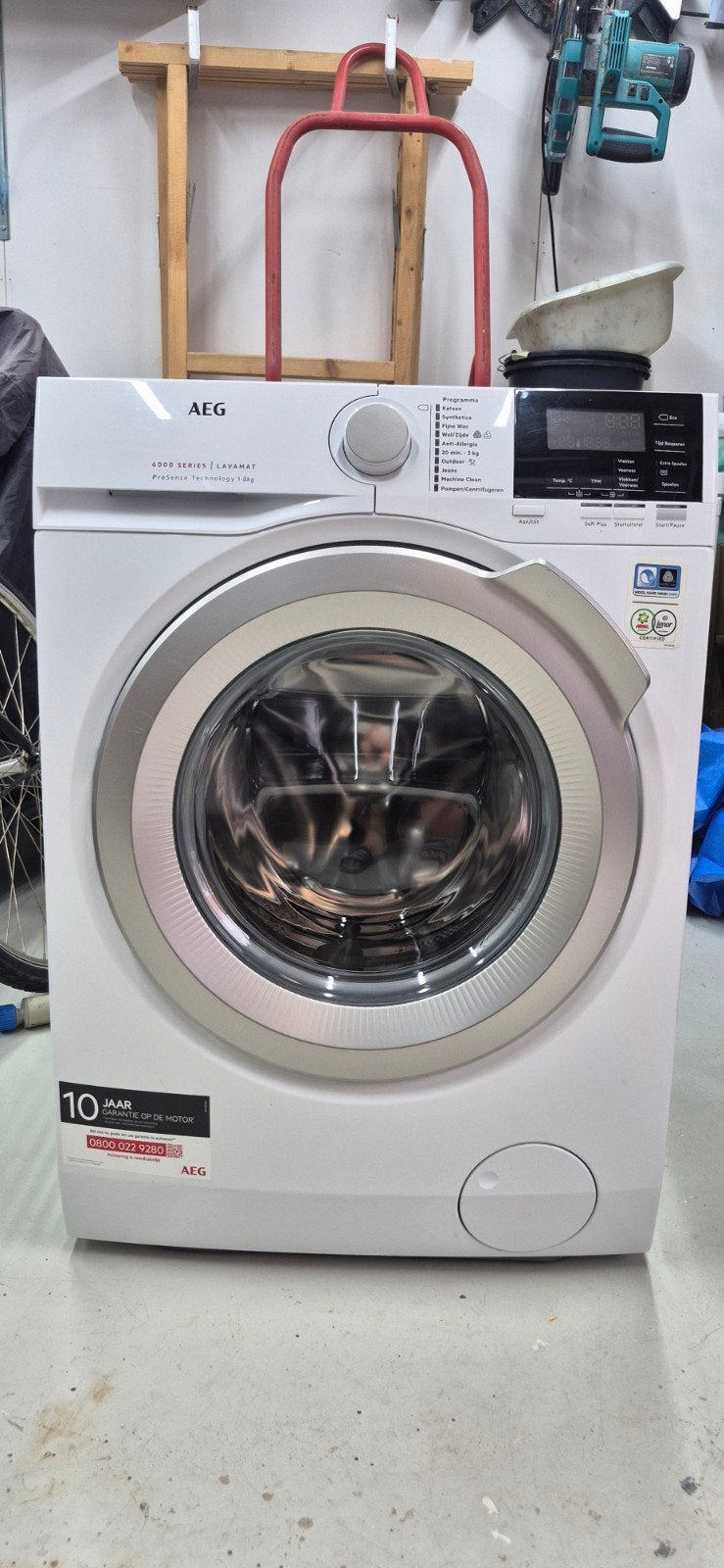 AEG L6FBSPEED 6000 Serie Lavamat Wasmachine, Ophalen, Energieklasse A of zuiniger, Zo goed als nieuw, Voorlader