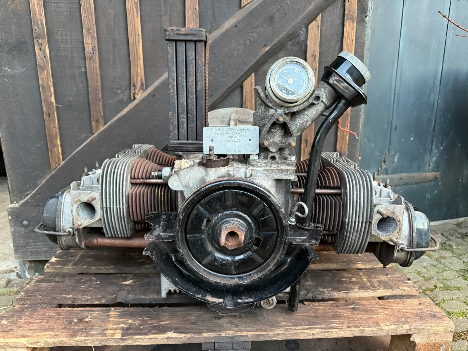 Industriemotor VW kever of Bus - slechts 123 uur!, Ophalen, Gebruikt, Oldtimer onderdelen