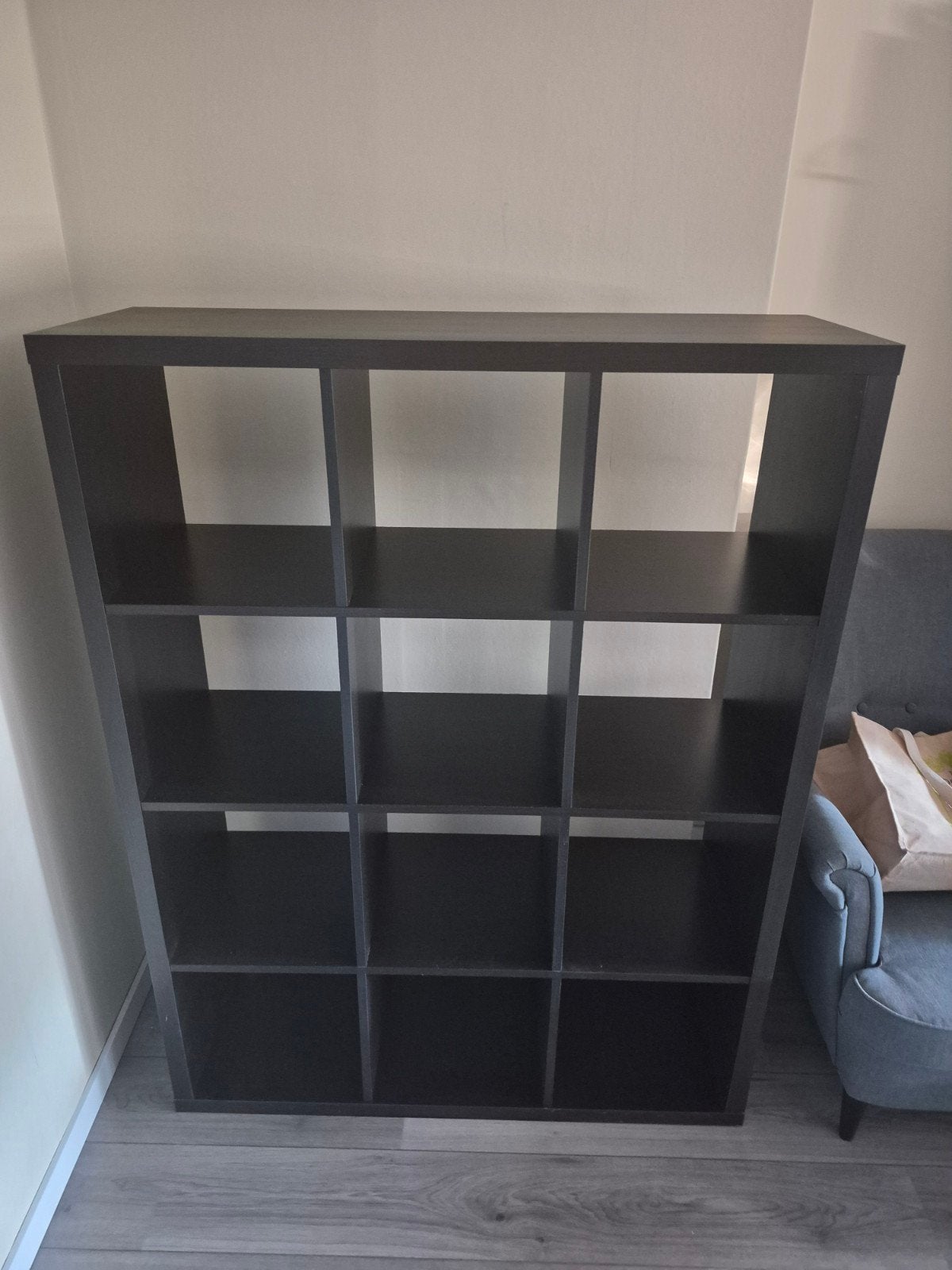 Ikea Kallax kast 12 vakken - Zwartbruin, Ophalen, Gebruikt