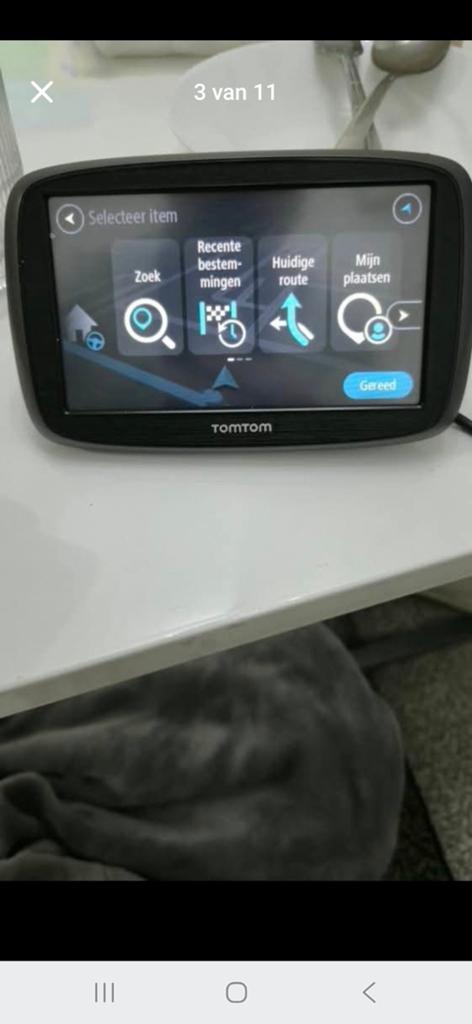 TomTom navigatiesysteem met hoesje en accessoires, Ophalen of Verzenden