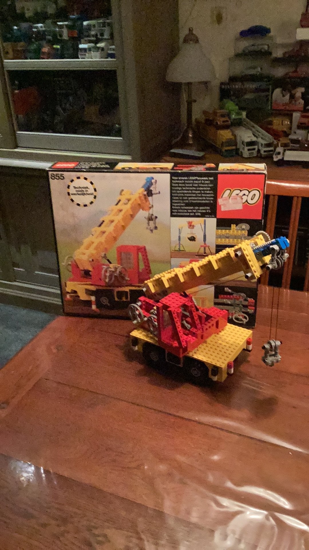 Lego techniek set 855 hijskraan compleet, Inclusief instructies, Lego Primo, Ophalen of Verzenden, Zo goed als nieuw