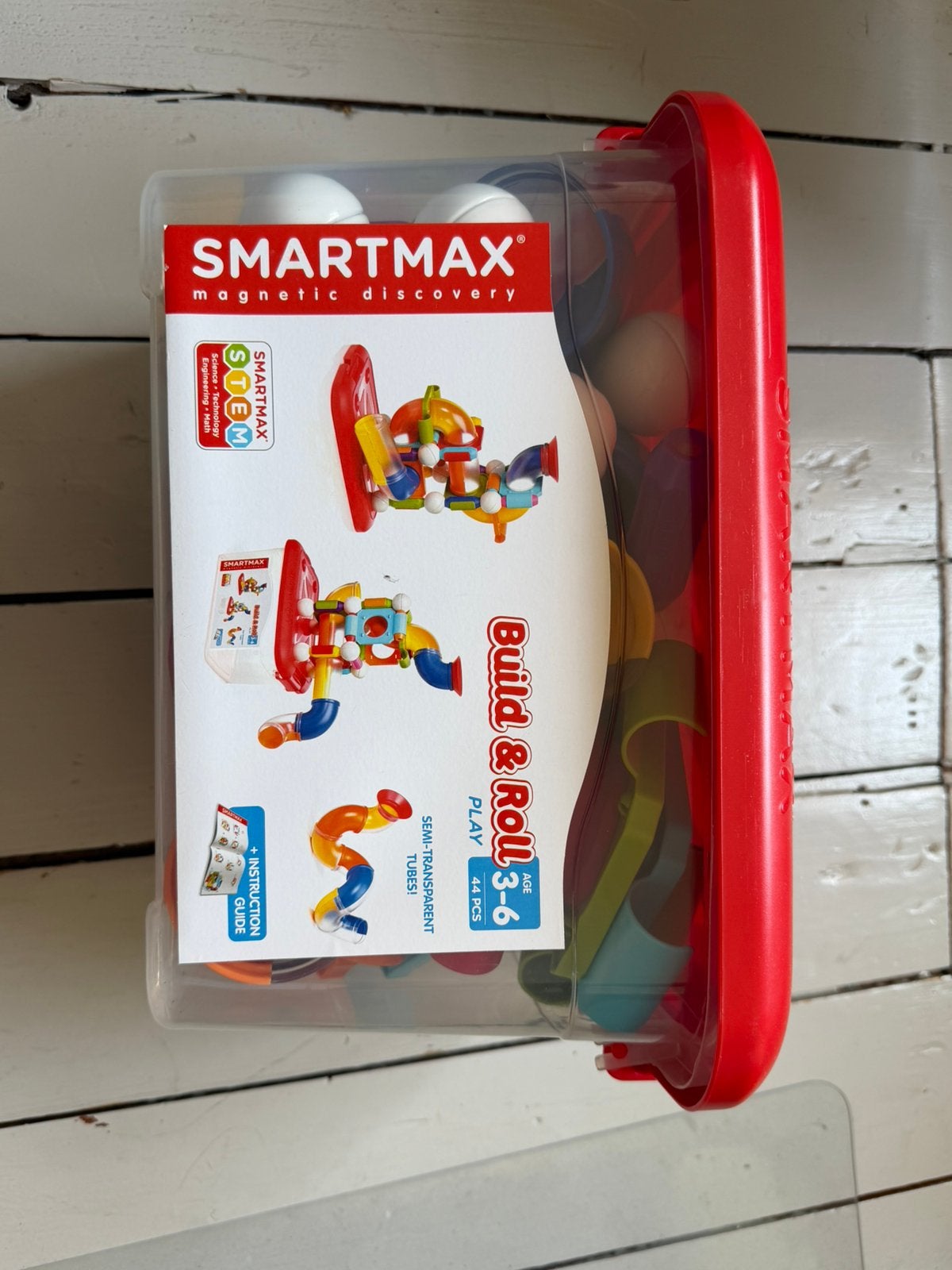 SmartMax twee sets: knikkerbaan en basisset, 64 stuks, Ophalen of Verzenden, Zo goed als nieuw, Bouwen