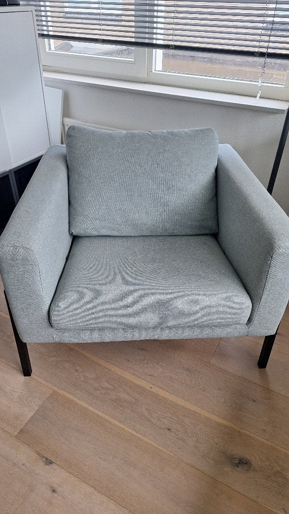 IKEA fauteuil lichtgrijs, Gebruikt, 75 tot 100 cm, Ophalen of Verzenden, Metaal