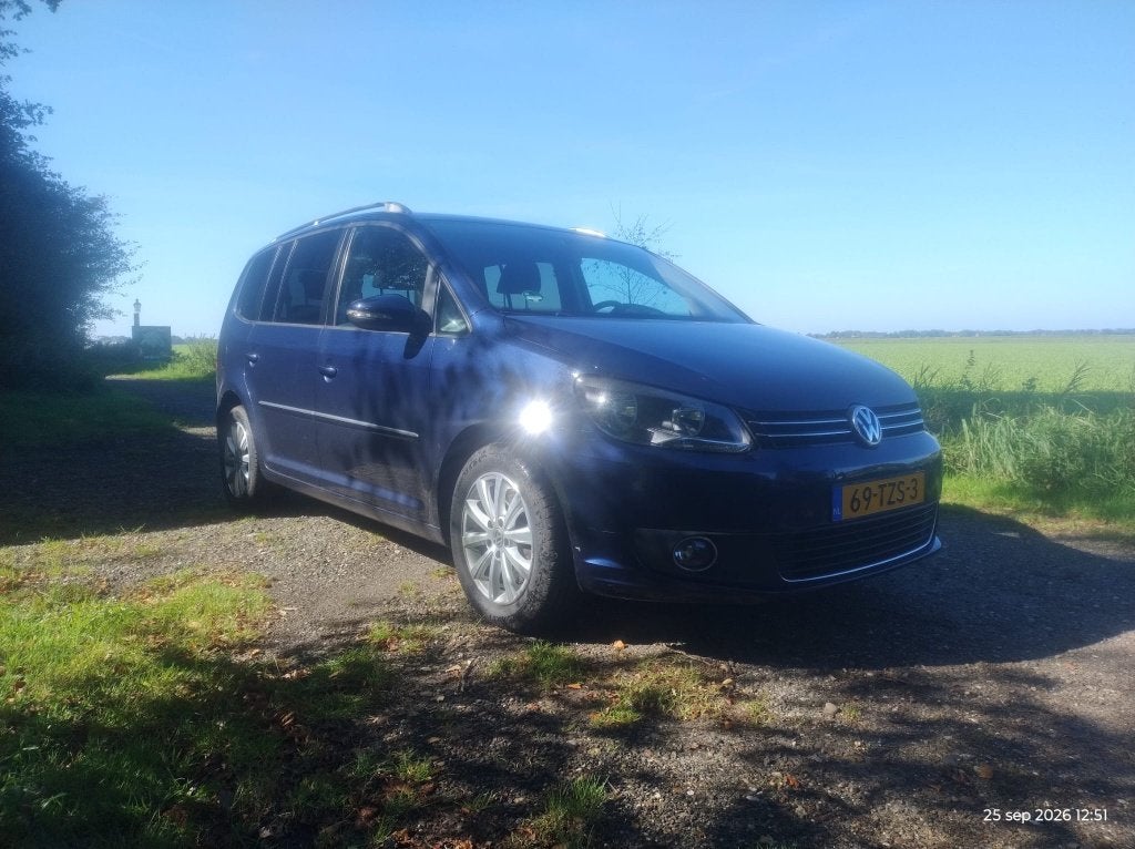 Volkswagen Touran 2.0 TDI 103KW 2012 Blauw, Auto's, 4 cilinders, Blauw, Origineel Nederlands, Grijs