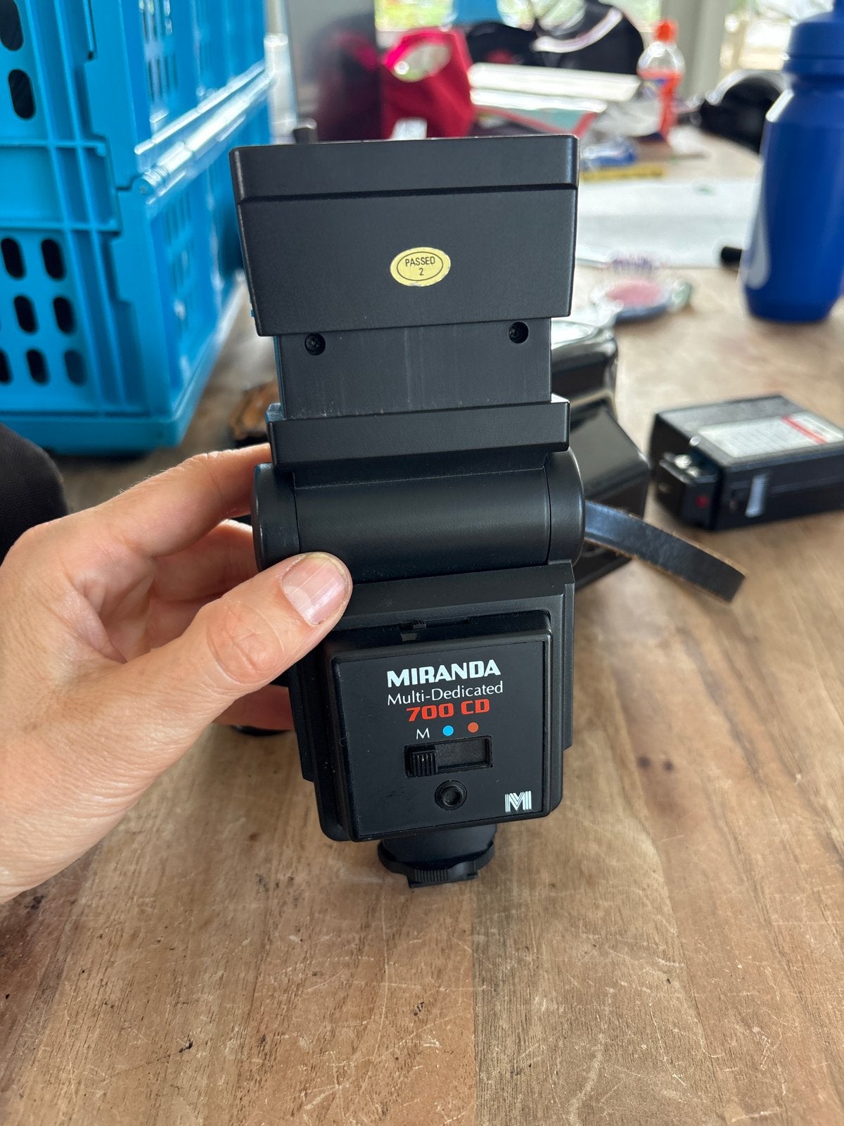 Miranda Multi-Dedicated 700 CD Flitser - Zo goed als nieuw, Overige merken, Voor analoge fotografie, Externe flitser, Ophalen of Verzenden