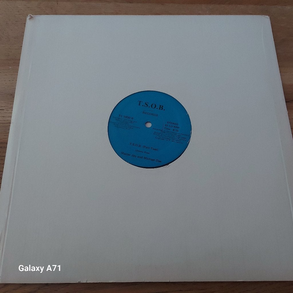 12 " Maxisingel Master Jay and Michael Dee - T.S.O.B. (1980), Beschermende buitenhoes, Ophalen of Verzenden, Gebruikt, 12 inch