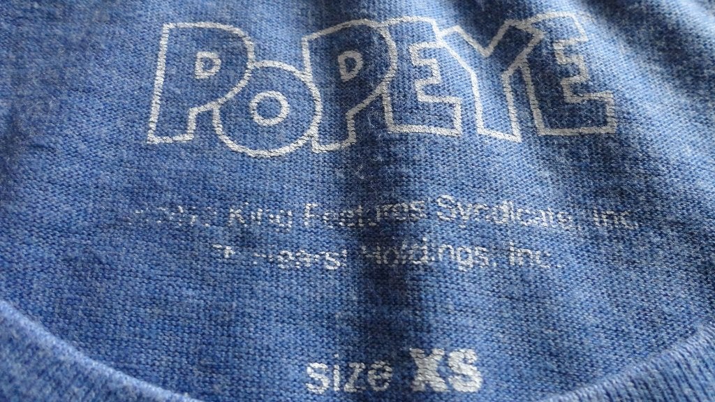 Popeye t shirt, Kleding | Heren, Ophalen of Verzenden, Gedragen, Maat 46 (S) of kleiner, Blauw