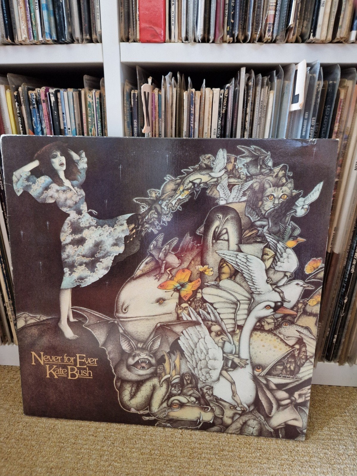 Kate Bush - never for ever LP, Cd's en Dvd's, Ophalen of Verzenden, Gebruikt, 12 inch, Poprock