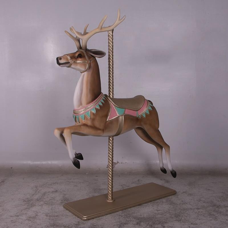 Christmas Carousel Reindeer hoogte 182.9 cm, Diversen, Ophalen, HorecaBeelden, Nieuw, HorecaBeelden