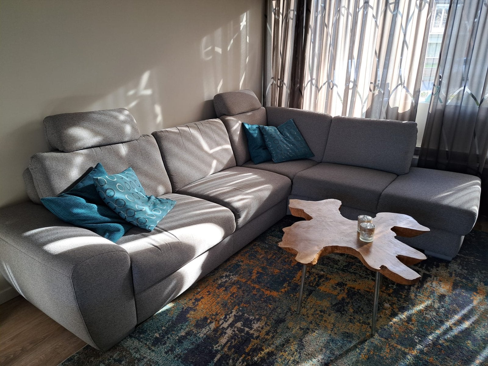 Comfortabele Hoekbank 280x215 cm, Ophalen, 250 tot 300 cm, Gebruikt, Hoekbank