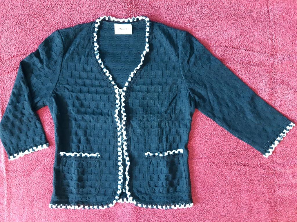 Stizzoli vest zwart reliëf, Kleding | Dames, Maat 38/40 (M), Zwart, Ophalen of Verzenden, Zo goed als nieuw