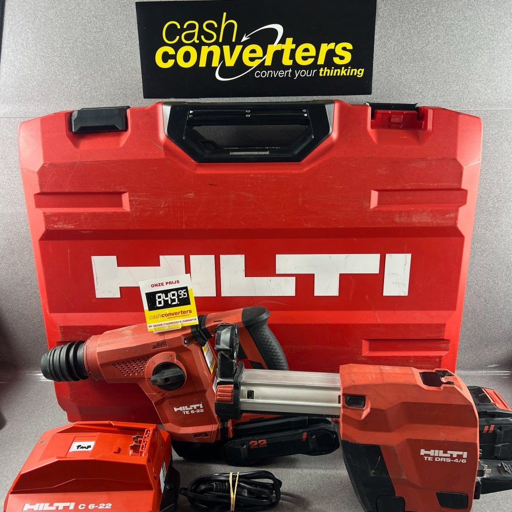 Hilti TE 6-22 Accu boorhamer+afzuigsysteem | koffer | 413635, Doe-het-zelf en Verbouw, Boor- en/of Breekhamer, Ophalen of Verzenden