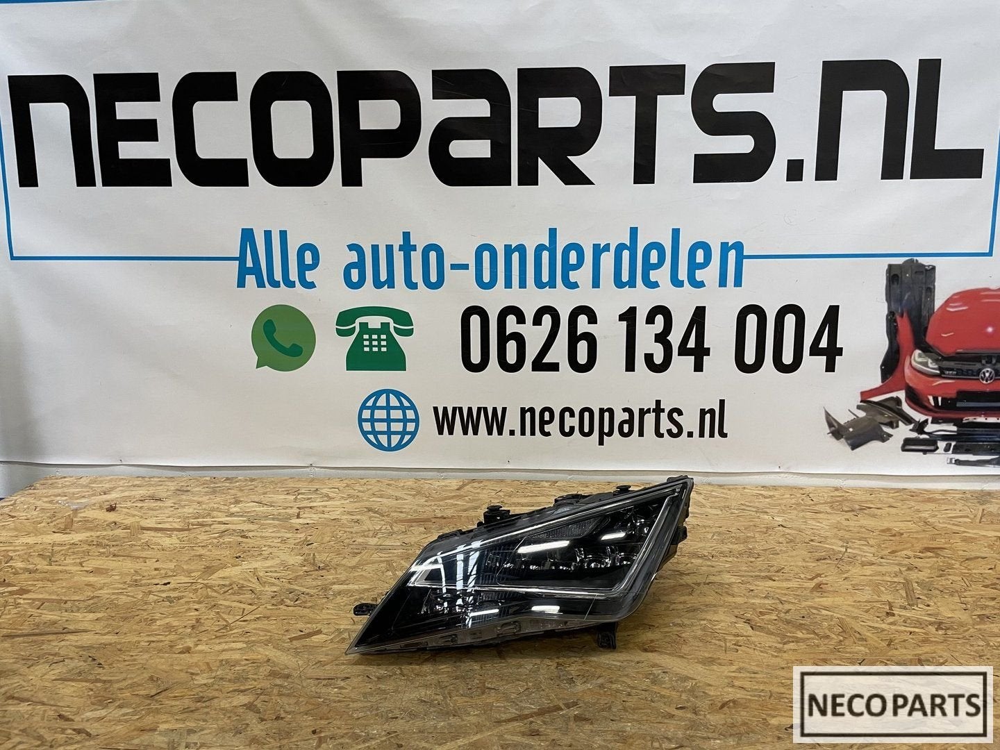 SEAT LEON 5F 2012-2016 VOL LED KOPLAMP LINKS ORIGINEEL, Gebruikt, -, -, Ophalen of Verzenden