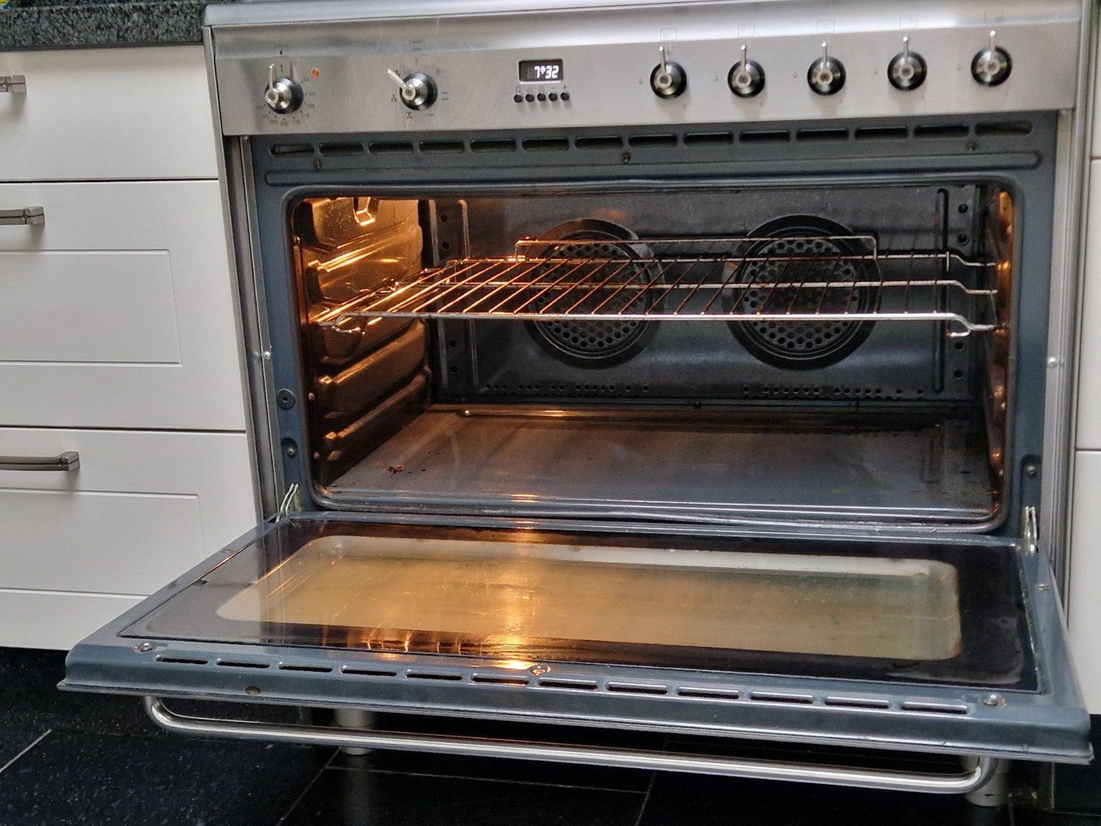 Smeg Fornuis met Oven en Optionele Afzuigkap, Witgoed en Apparatuur, Fornuizen, Ophalen, Gebruikt, Hete lucht, 60 cm of meer