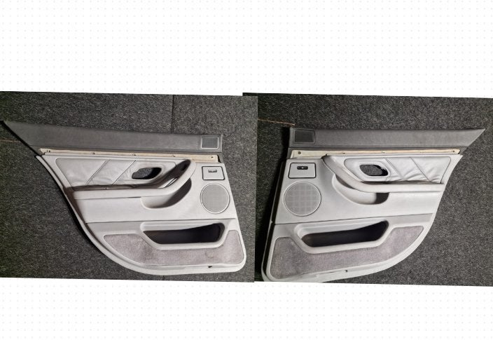 BMW E38 achterkant deurpanelen grijs i korte versie, Ophalen of Verzenden