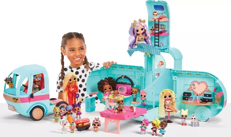 LOL Surprise OMG Glamper Fashion Camper met 55+ verrassingen, Kinderen en Baby's, Speelgoed | Speelgoedvoertuigen, Ophalen, Zo goed als nieuw