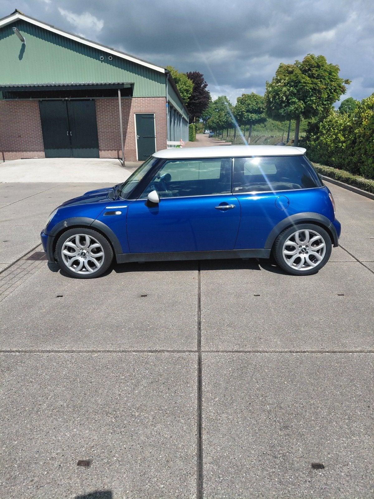 Mini 1.6 16V Cooper 2006 Blauw checkmate, Auto's, Mini, Voorwielaandrijving, 4 cilinders, Handgeschakeld, 115 pk