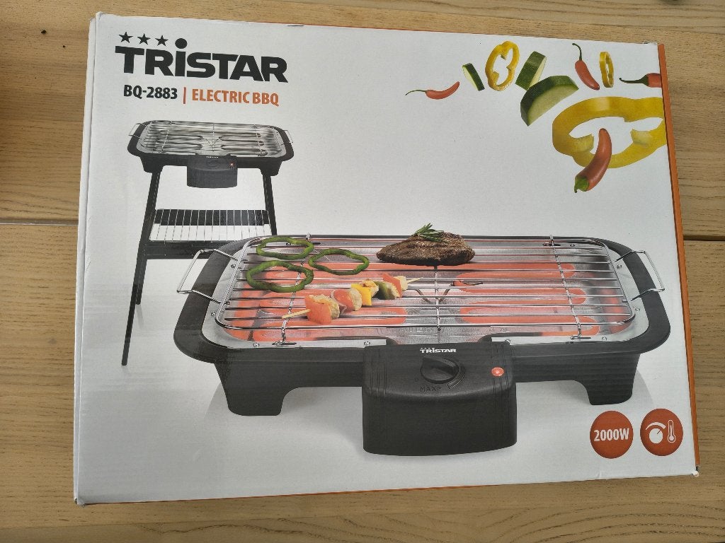 Tristar Elektrische BBQ nieuw in doos, Ophalen of Verzenden, Nieuw, Tristar