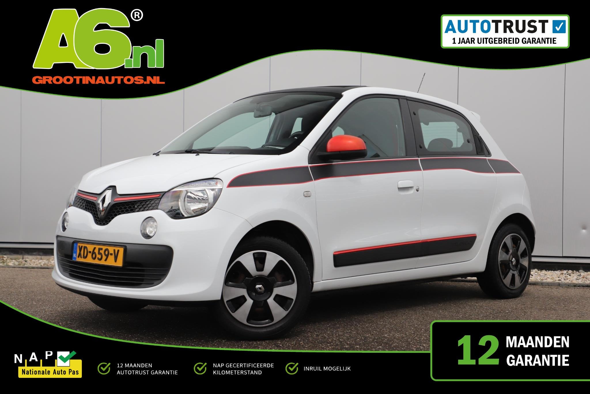 Renault Twingo 1.0 SCe Collection Schuifdak Radio Bluetooth, Auto's, 21 km/l, 839 kg, Gebruikt, Euro 6