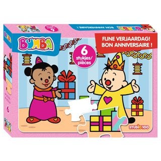 Bumba: Fijne Verjaardag! puzzel 6 stukjes, ., Nieuw, Ophalen of Verzenden, .