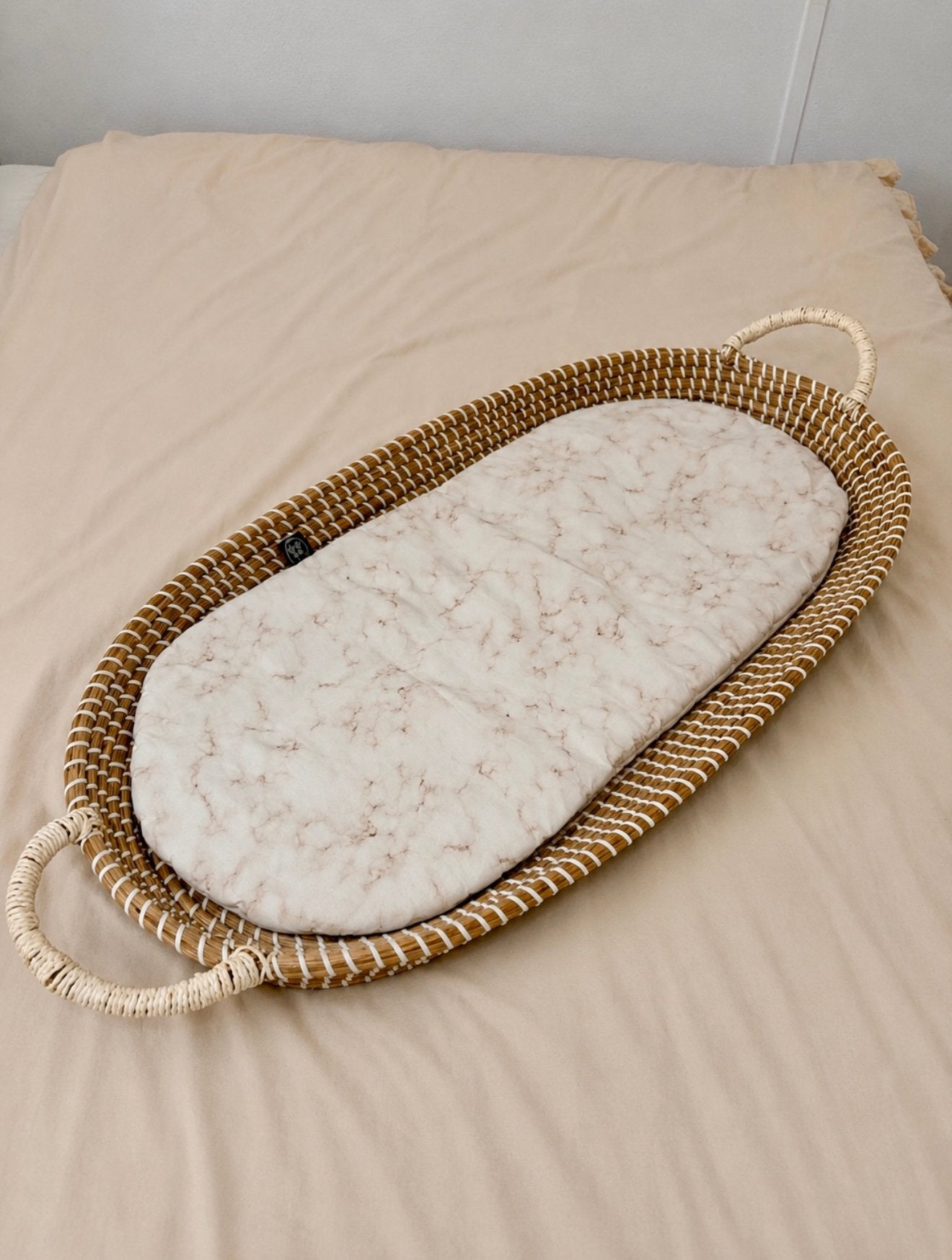 Baby Moses Mand Rotan Boho Babynest Babykamer Decor Newborn, Ophalen of Verzenden, Zo goed als nieuw, Overige typen