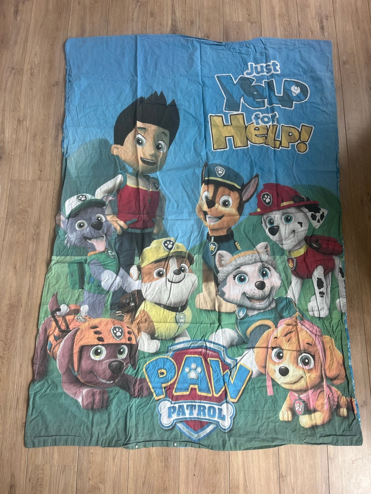 4x 1-persoons dekbedovertrek set Paw Patrol & Race Auto, Gebruikt, Overige kleuren, Dekbedovertrek, Ophalen of Verzenden