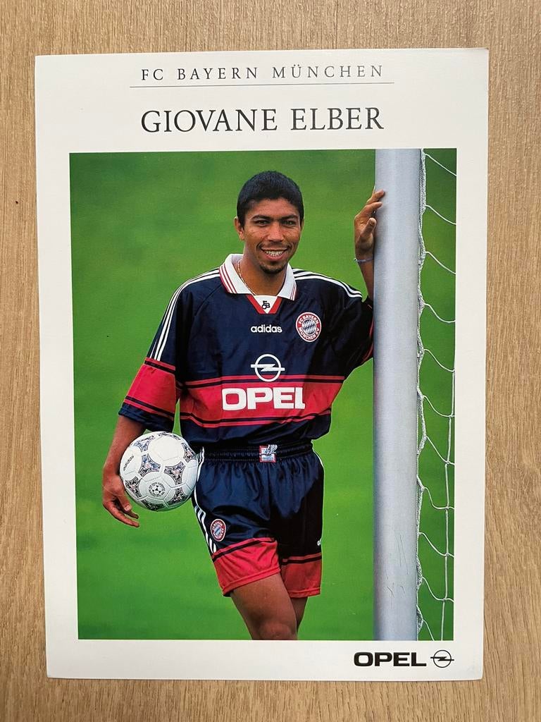 Fotokaart Elber (Bayern München)., Ophalen of Verzenden, Nieuw, Spelerskaart