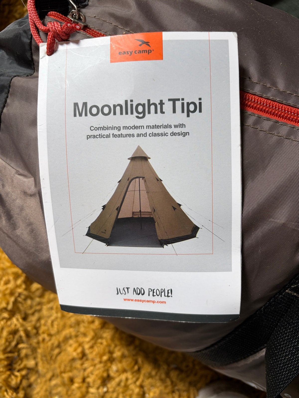 Easy Camp Moonlight Tipi Tent - Ruime en comfortabele tipi, Caravans en Kamperen, Tenten, Ophalen of Verzenden, Nieuw, Tot en met 6