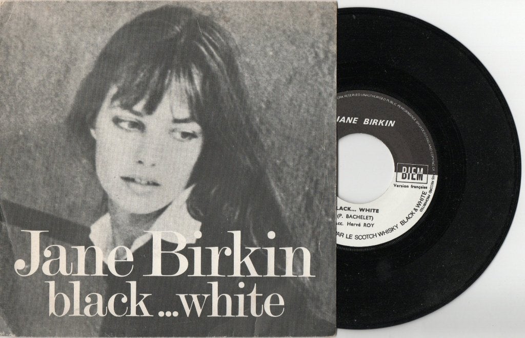 Jane Birkin – Black... White, 7 inch, Single, Ophalen of Verzenden, Zo goed als nieuw