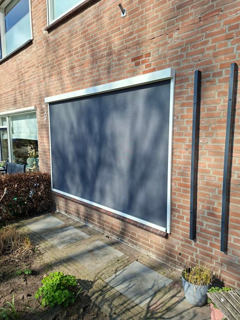 Screen / zonnescherm elektrisch NIEUW!, Tuin en Terras, Zonneschermen, 150 tot 300 cm, Ophalen, Nieuw, Elektrisch