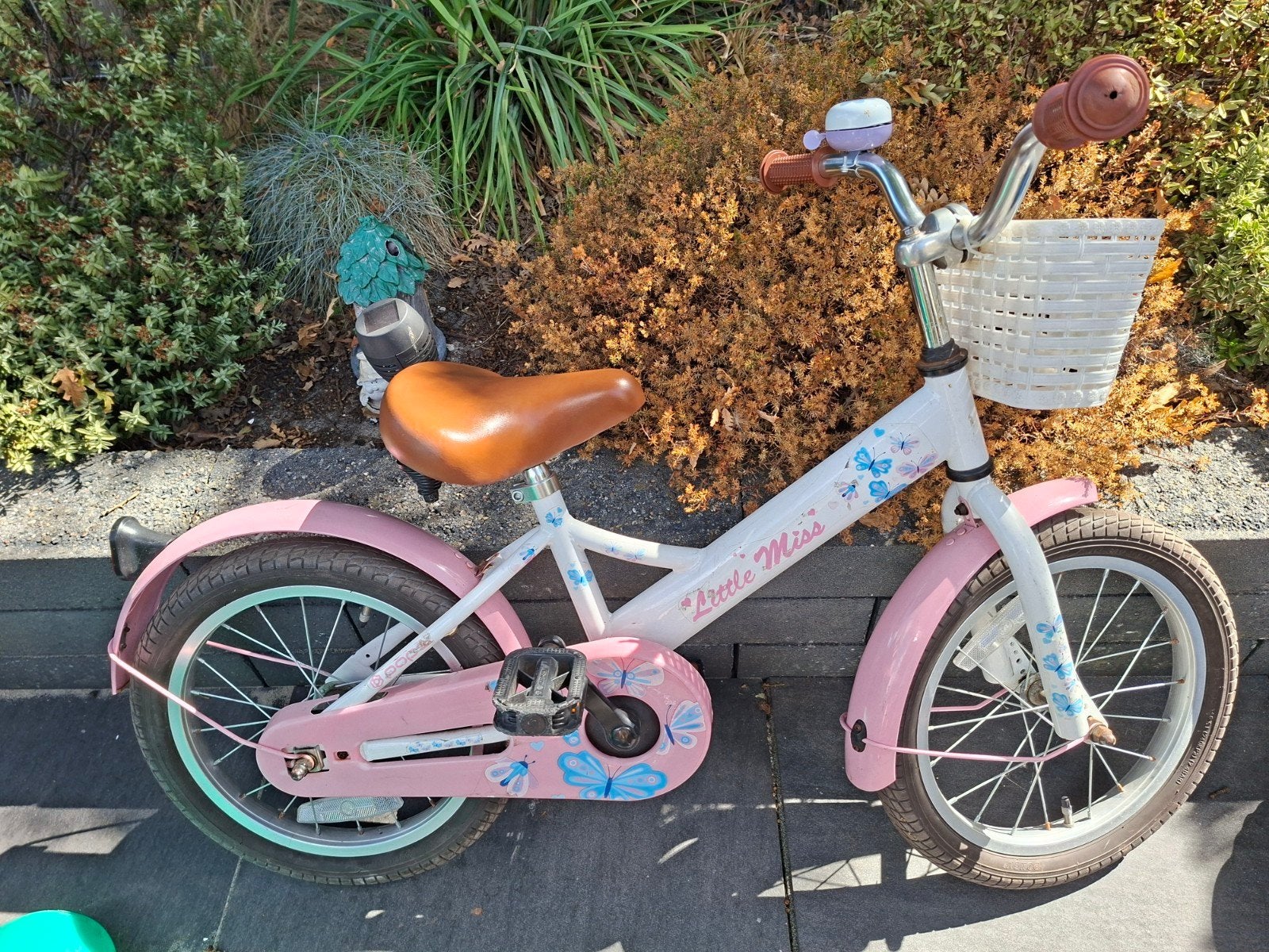 Meisjesfiets 16 inch, Ophalen, Gebruikt, Terugtraprem, 16 inch