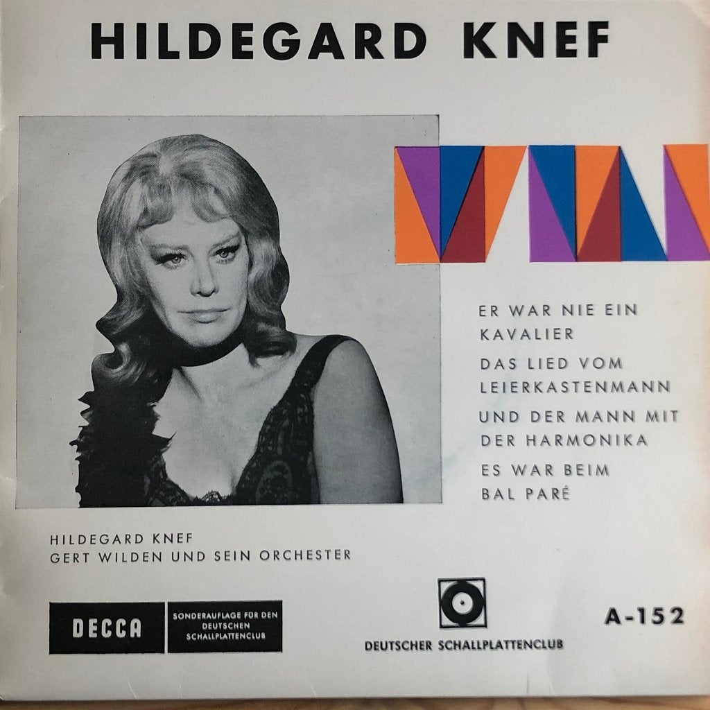 1963	Hildegard Knef		Hildegard Knef	EP, EP, 7 inch, Ophalen of Verzenden, Zo goed als nieuw