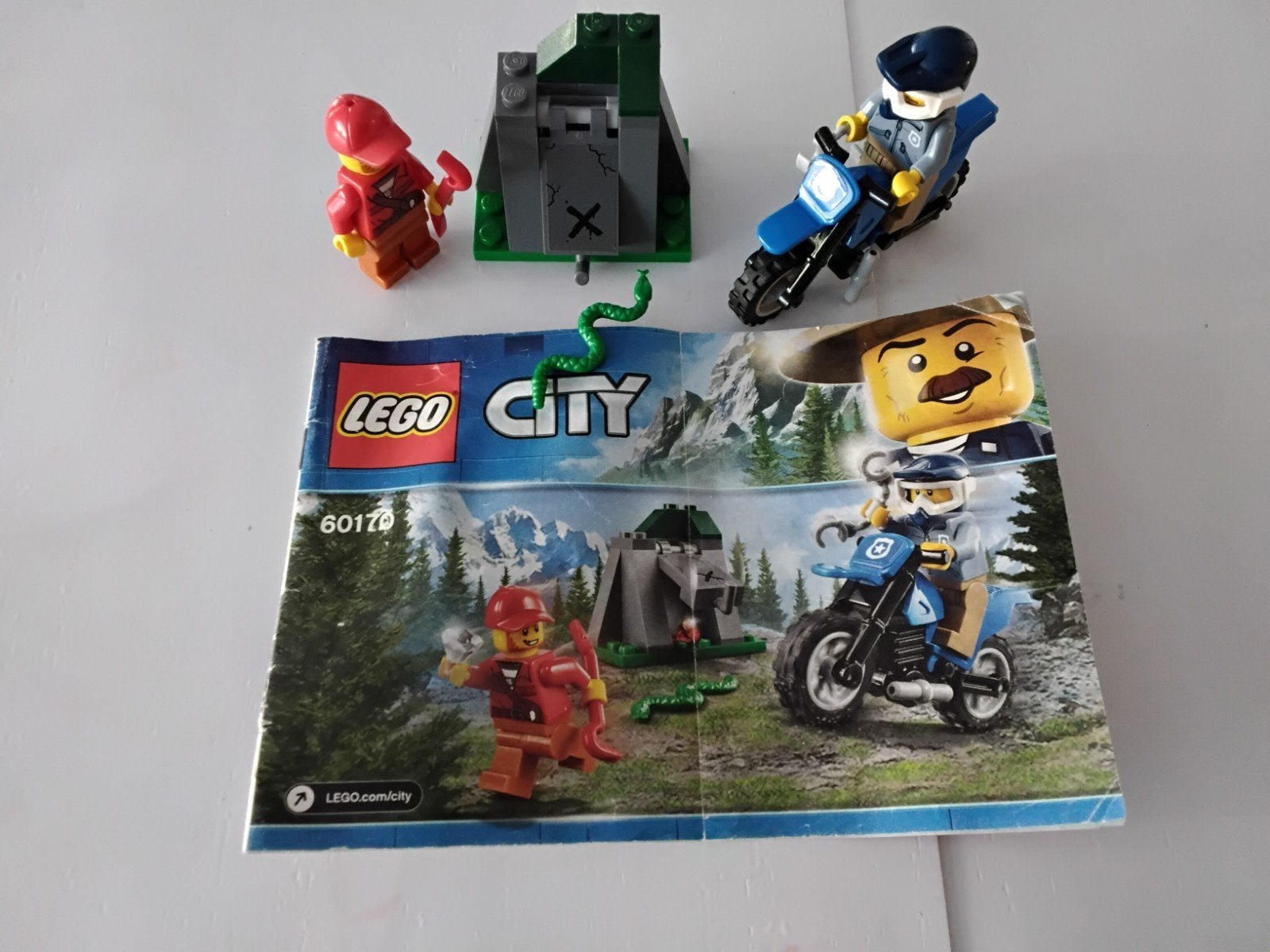 Lego City  - Bergpolitie ( Lego nr  - 60170, Kinderen en Baby's, City, Lego, Ophalen of Verzenden, Zo goed als nieuw