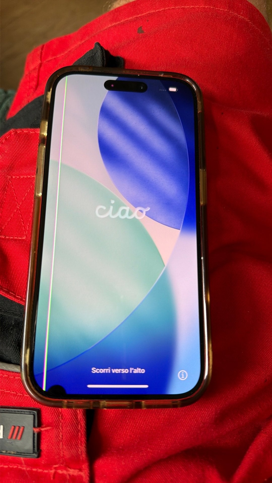 Iphone 15 pro met scherm beschadiging kleur blue , 256 gig, Telecommunicatie, Mobiele telefoons | Apple iPhone, 256 GB, Gebruikt