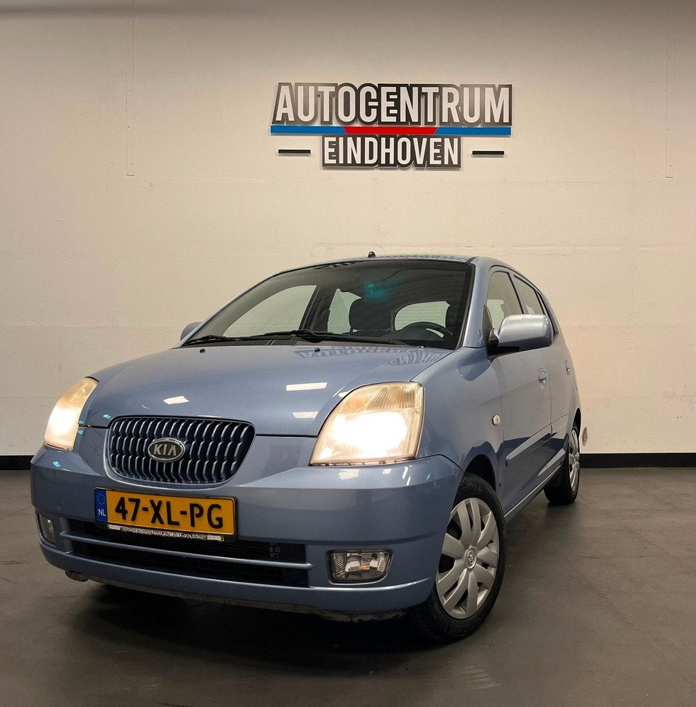 Kia Picanto 1.1 EX airco/ elktrs ramen/nieuwe db riem, Stof, Gebruikt, 4 cilinders, Blauw
