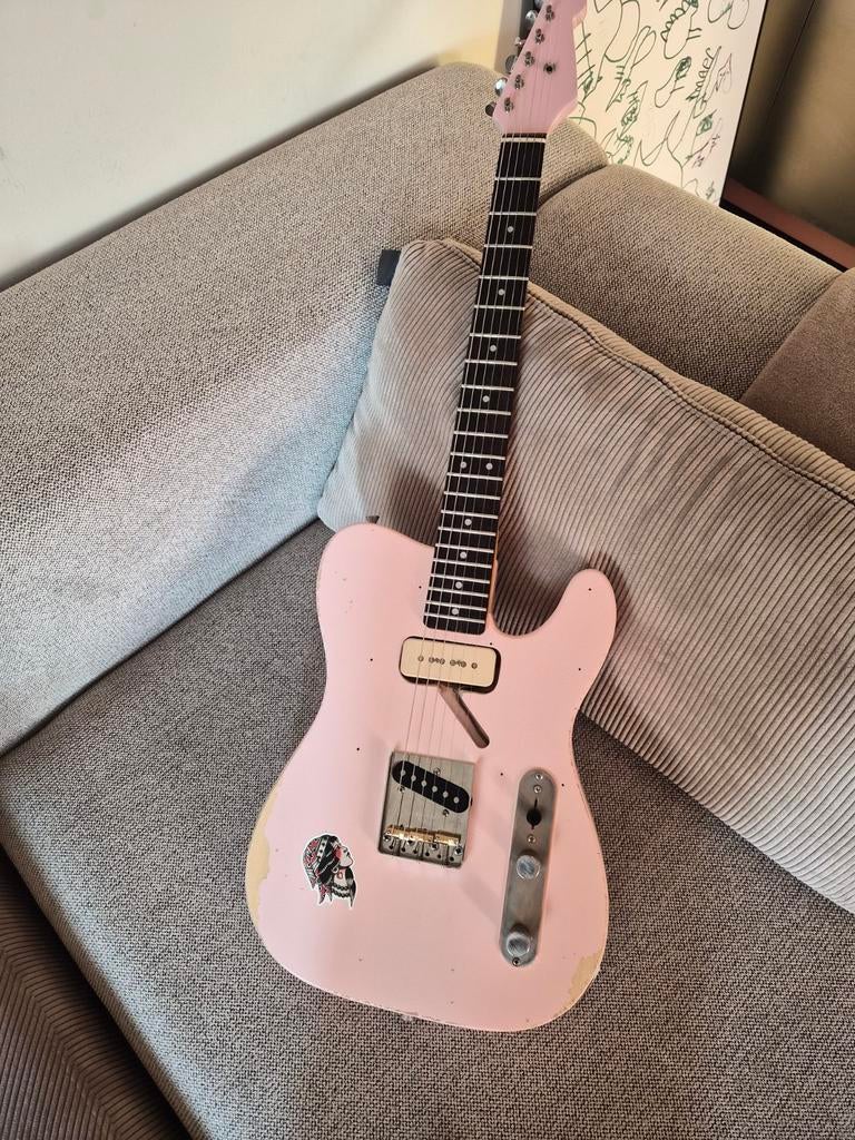 Telecaster Pink90, Muziek en Instrumenten, Ophalen of Verzenden, Solid body, Overige merken