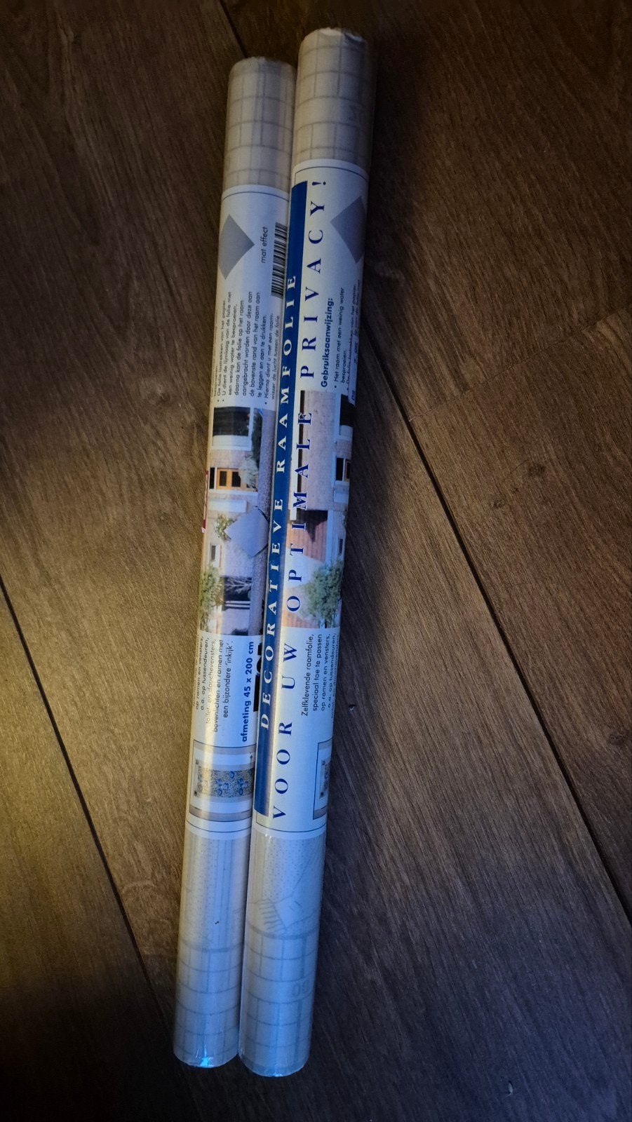 2 rollen zelfklevende decoratieve raamfolie (45x200cm), Ophalen of Verzenden